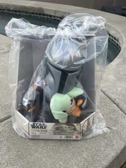 Star Wars Mandalorian Plush Figure Clan Of Two Mandalorian And Grogu (Baby Yoda)
