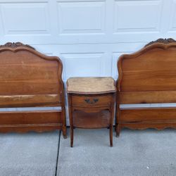 1960’s Twin Beds and a Nightstand 