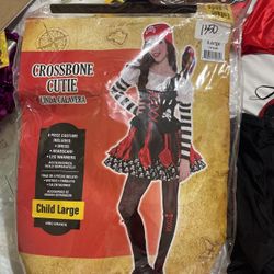 Halloween Costume/ Crossbone Cutie/ Size L (child)