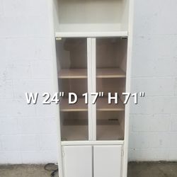 Tall Cabinet Solid Wood 