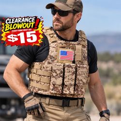 Adjustable MOLLE Utility Vest   – Lightweight Outdoor Activity Vest
