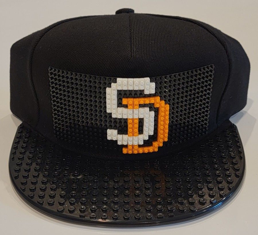 San Diego Padres Pixelated Style Pixel Hat Baseball MLB Snapback Black Brim NEW!