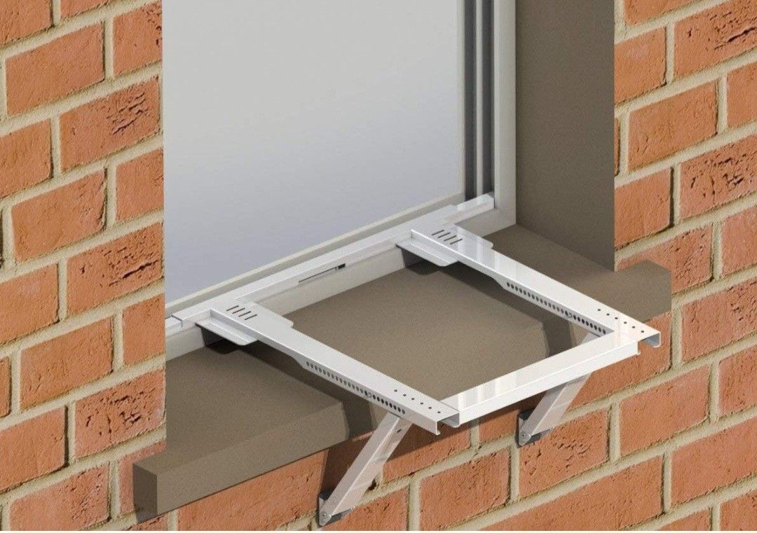 Universal Window Air Conditioner Support Bracket No Drilling,No Tools, Heavy-Duty Window AC Bracket