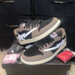 Indigo Studios LA V1 Mocha Travis Scott Bapesta Brown/Black Size