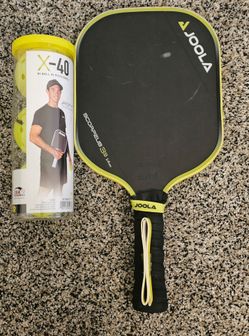 JOOLA Scorpeus 3S 14mm Pickleball Paddle + Franklin X-40 Balls