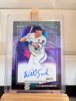 2026 Topps Finest Will Smith Autograph Refractor #FA-WS Dodgers /75
