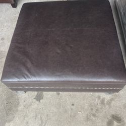 Brand New Bernhardt Leather Ottoman For Sale! 