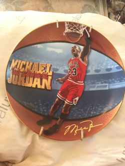 Michael Jordan Chicago Bulls collector plate