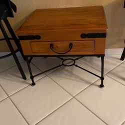 Wood End Table