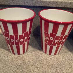 Ceramic Popcorn Bowls 