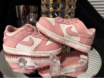 Nike Dunk Low Toddler Sneakers Pink White