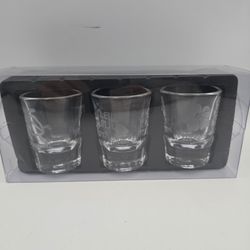 Island Collection Hawaii Etched 3" Glasses (Set Of 3)