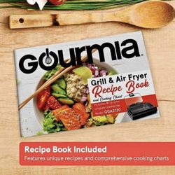 Gourmia FoodStation Smokeless Indoor Grill and Air Fryer, New, with Smoke Extraction Technology