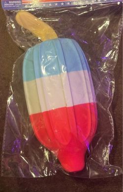 SUNNY DAYS JUMBO SQUISHY ROCKET POP! Popsicle Squishy! RED WHITE & BLUE! 1PC