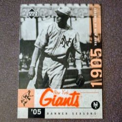 2001 Upper Deck Christy Mathewson Legends Of New York Giants #53 Baseball Card Vintage Collectible MLB Sports