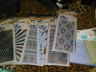 Stencils for painting scrapbooking and misc