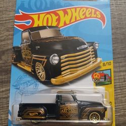 Hot Wheels Black "La Troca" Pickup Truck with gold Accents Diecast 