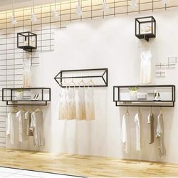  Triangle Display Garment Rack Wall-Mounted rack for Hanging Clothes, Towel Racks or Bathroom Storage