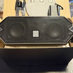 Altec Lansing - HydraBlast Wireless Portable Bluetooth Speaker, IP67 Waterproof, USB C Rechargeable Outdoor Speakers  w/Built in Phone Charger