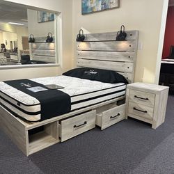 Brand New Queen Bed with Storage Drawers 