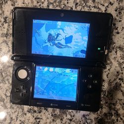 Nintendo 3ds Gloss Black Custom Video Game Console Mod-bbed