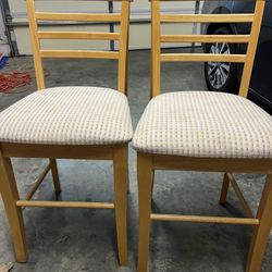 Tall Bar Stools Light Wood 