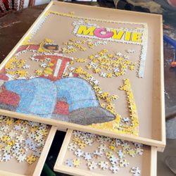 Simpsons puzzle and puzzle board