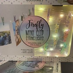 Firefly Mini Clip String Lights        Photo Clips   $5 Ea