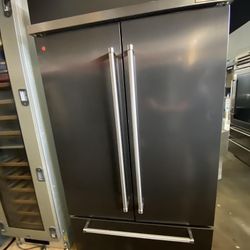 Kitchen Aid 42” black stainless French door built in refrigerator $10300 our price $7300