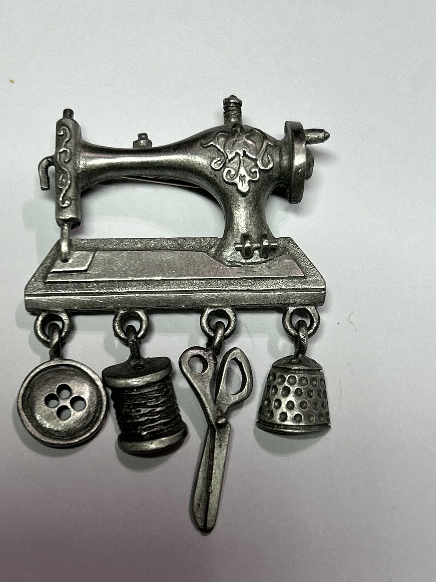 Stamped Vintage Brooch
