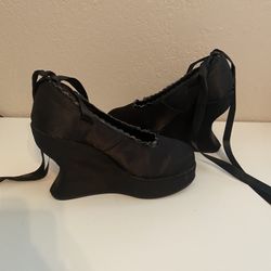 Demonia Gothic Satin Heels Size 9