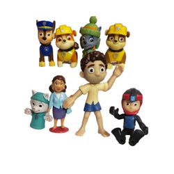 paw patrol figures  mixed lot of 8