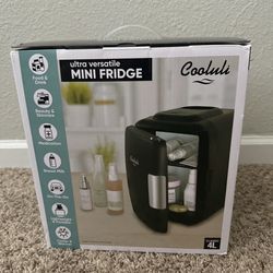 4L Black Mini Fridge Brand New - Cooluli