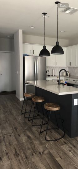 Saddle Seat Counter height barstools - Set Of 3