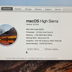 Mac Mini 2012
