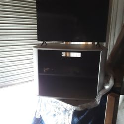 36" wide TCL ROKU TV with 36" TV Stand