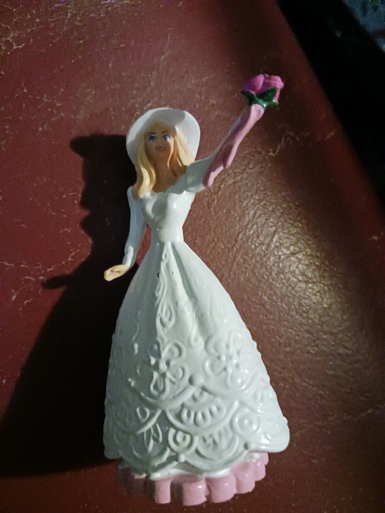 Vintage 1990 barbie bride mini figure