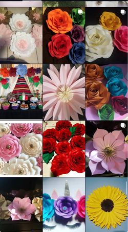 Paper flowers
