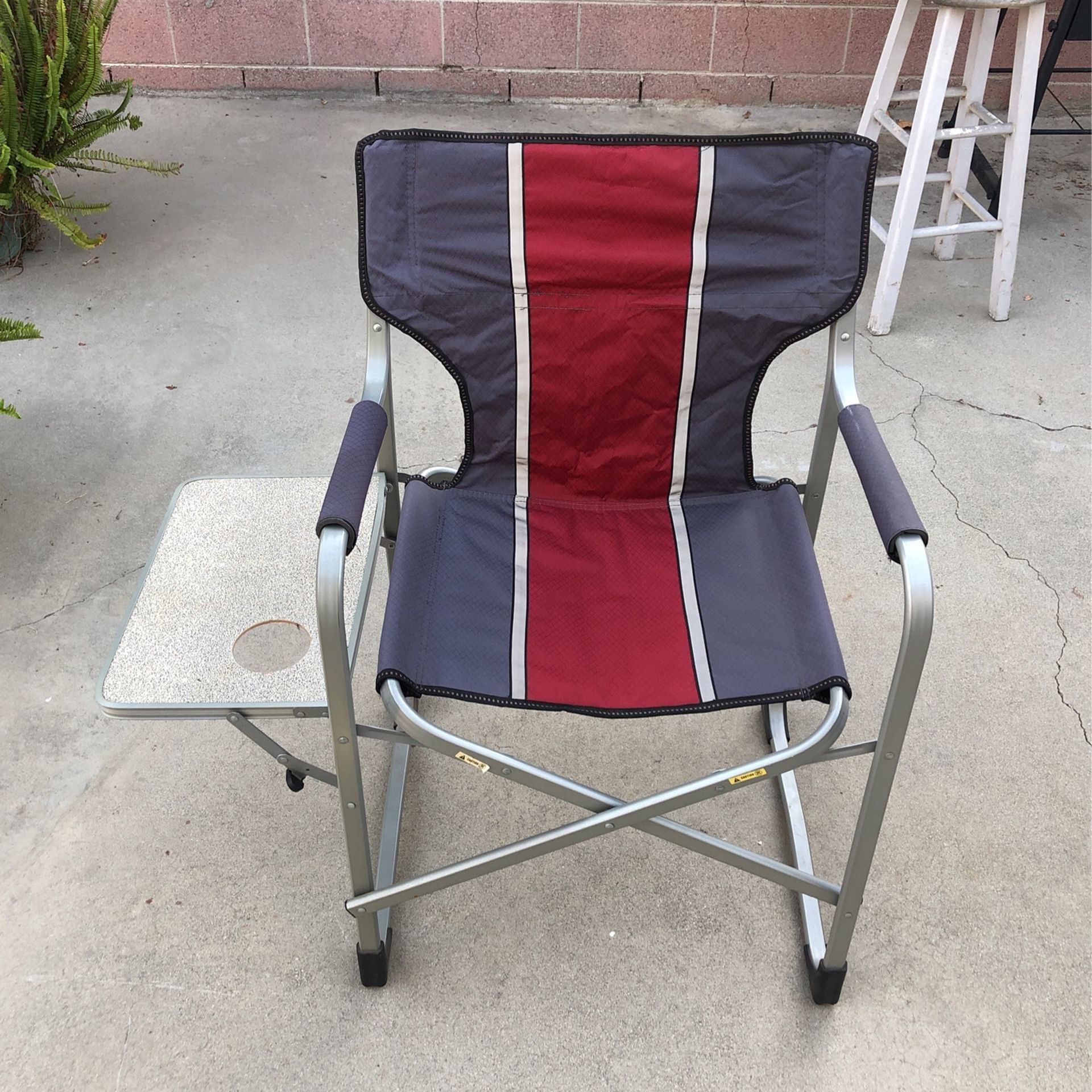 Folding Director Chair with Table