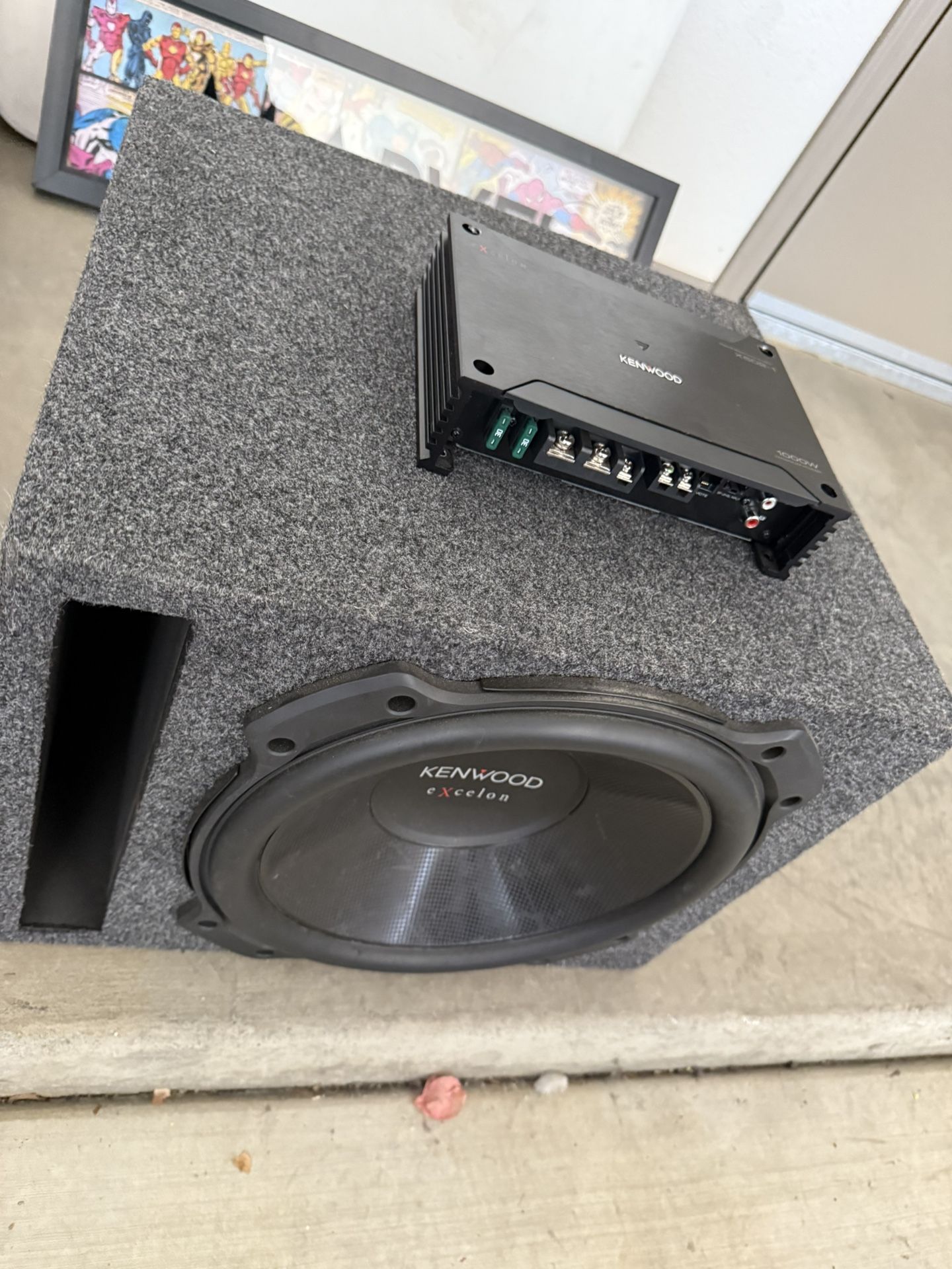 10’ Kenwood Subwoofer & 1500 Watt Kenwood Amplifier