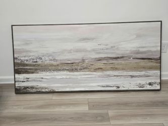 Oversized Framed Abstract Wall Art – 60" x 28"