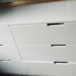 IKEA 6-drawer dresser white