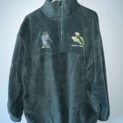 Women’s Size 2X Dark Green Fleece from Kangaroo Island, Australia - NEW W/O TAGS