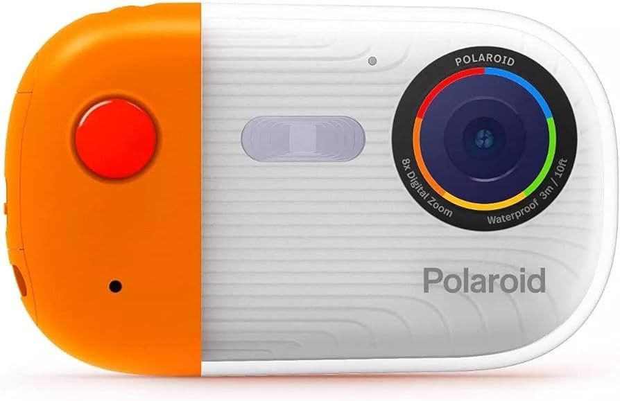 Polaroid Underwater Camera 18mp 4K UHD, Polaroid Waterproof Camera for Snorkeling and Diving with LCD Display, USB Rechargeable Digital Polaroid Camer
