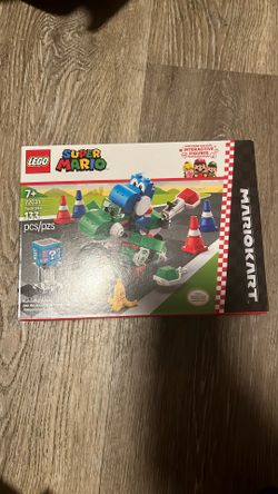 LEGO Super Mario: Mario Kart Yoshi Bike - Building Toy Set for Kids, Boys and Girls, Ages 7+ - Mario Kart Toy for Fans with Blue Yoshi