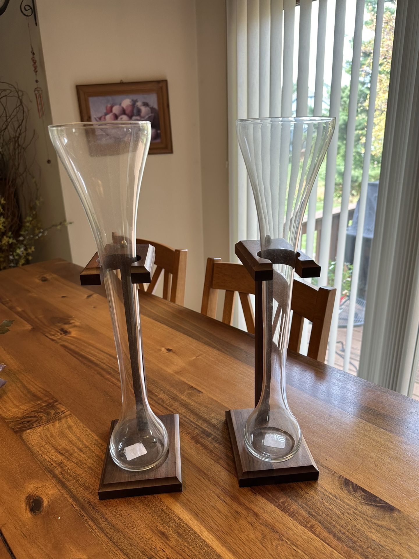 2 Half Yard Glasses In Stands