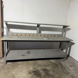 Heavy Duty Workbench w/Shelf - Great for Garage or Shop