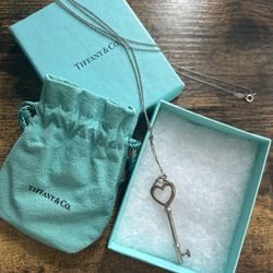 Tiffany & Co. Heart Key Necklace