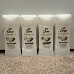 Dove invisible solid deodorant 2.6 oz: $4 each