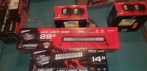 Dual Row Led 22 Inch 14 Inch  Light Bars And Running Lights